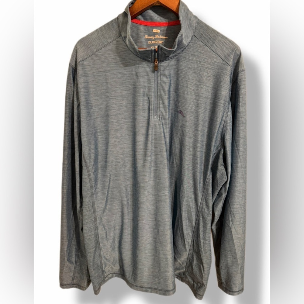 Tommy Bahama Blue IslandZone Quarter Zip Pullover Size XXL